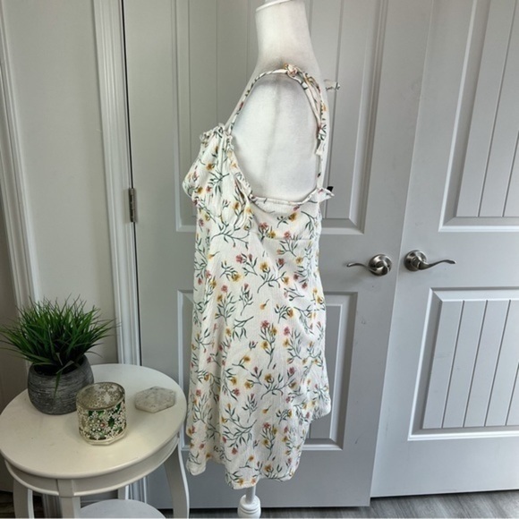 H&M Divided Dress womens size large sleeveless floral short - Picture 4 of 10